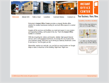 Tablet Screenshot of instantofficecenter.com